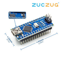 Load image into Gallery viewer, Nano Mini USB With the bootloader compatible Nano 3.0 controller CH340 USB driver 16Mhz Nano v3.0 ATMEGA328P/168P for arduino